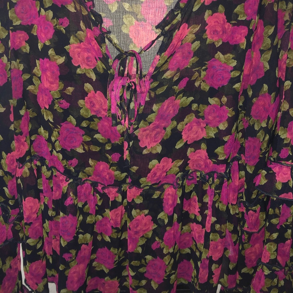 Rose covered long sleeve